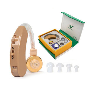 Усилитель звука - заушный слуховой аппарат POWERTONE F-138 для пожилых людей