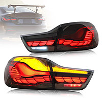 Задние фонари на BMW 4-серия F32/33/36 2013-20 дизайн M4 (Черный цвет)