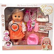 My015-1 Кукла с горшком и аксесс. Pretty Doll, собранная кукла, фото 2