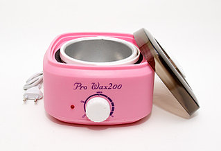 Воскоплав баночный Pro Wax 200, квадратный, розовый 400 мл