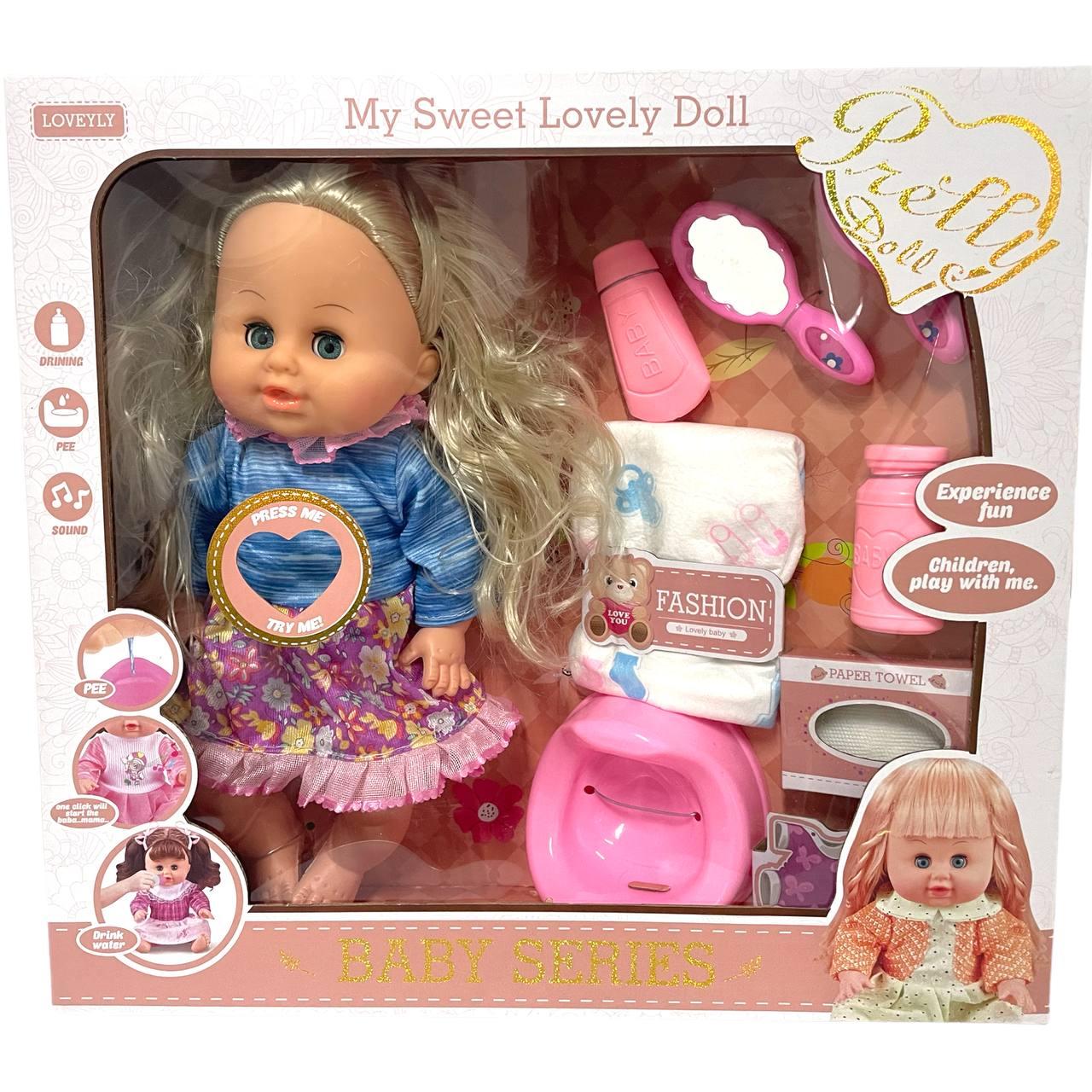 My015-2 Кукла с горшком и аксесс. Pretty Doll, собранная кукла