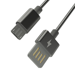 RITMIX RCC-416 Кабель MicroUSB-USB 1m Metal Grey