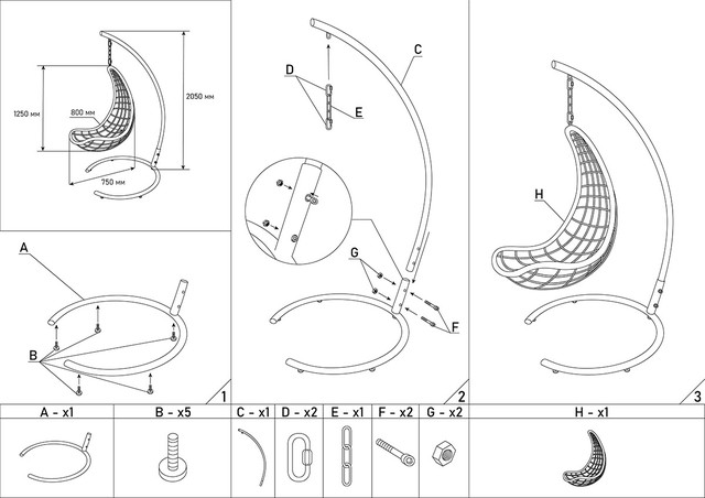 Кресло шезлонг DeckWOOD из полимерной лозы каталог 3