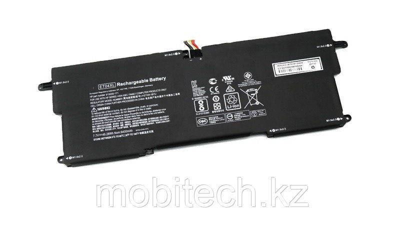 Аккумуляторы HP ET04XL 7.7v 6000мАч 49.81Wh HP EliteBook X360 1020 G2 батарея аккумулятор ORIGINAL
