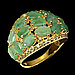 Роскошное кольцо с натуральным Изумрудами, фото 2