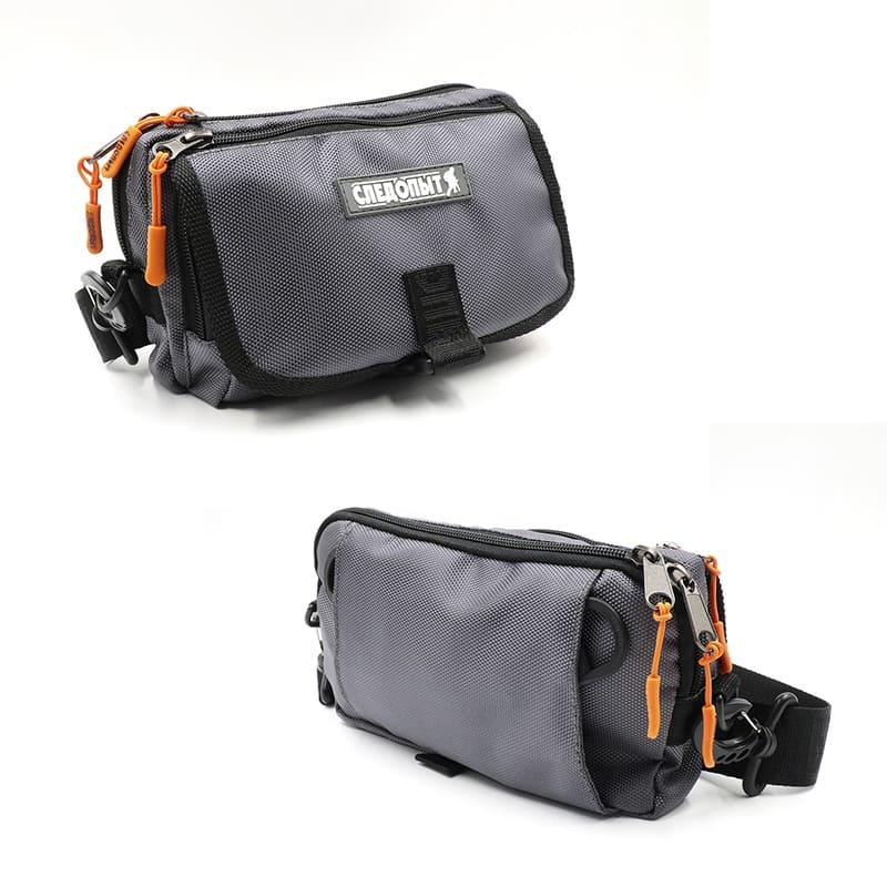 Сумка рыболовная "СЛЕДОПЫТ" Street Fishing MultiLock S-Pouch, 13,5х22х8 см,цв. серый/20/арт.PF-BB-08 - фото 1 - id-p91070700