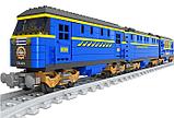 Конструктор аналог лего Lego AUSINI 25002 Железная дорога  Синий пасажирский Поезд Lepin 832 деталей, фото 3