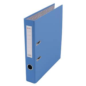 Папка-регистратор, А4, 50 мм, бумвинил/бумага, голубой.  LAMARK