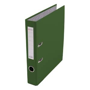 Папка-регистратор, А4, 50 мм, бумвинил/бумага, зелёный.  LAMARK