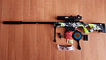 Детская снайперская пневматическая винтовка стреляет орбизами, гелевыми шариками модель JR701, фото 4