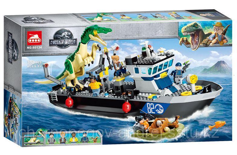 Конструктор KING 60134 Jurassic World Побег барионикса на катере Мир юрского периода