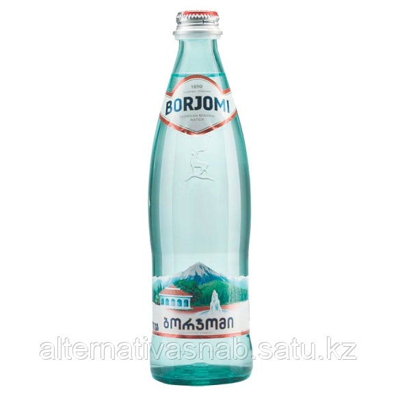 Вода Borjomi минеральная сильногазированная 0.5 л - фото 1 - id-p100631184