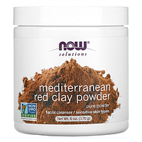 Очищающее средство для лица, Cредиземноморская красная глина (170 г) Now Foods