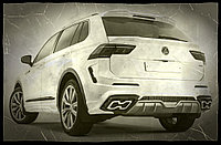 Задний бампер "YRL" для Volkswagen Tiguan 2020+