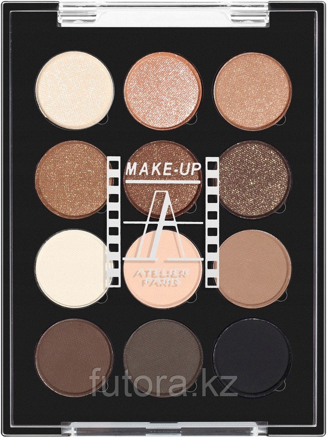 Тени для век "Make Up Atelier - 12 Ombres a Paupieres - ESN натуральная гамма".
