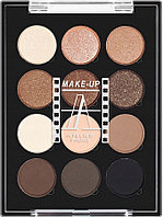 Қабақ бояуы "Make Up Atelier - 12 Ombres a Paupieres - ESN табиғи гамма".