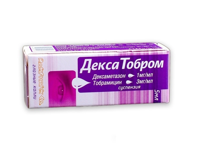 Декса Тобром 5 мл капли глазн. / Ромфарм Компании С.Р.Л., Румыния - фото 1 - id-p100637320