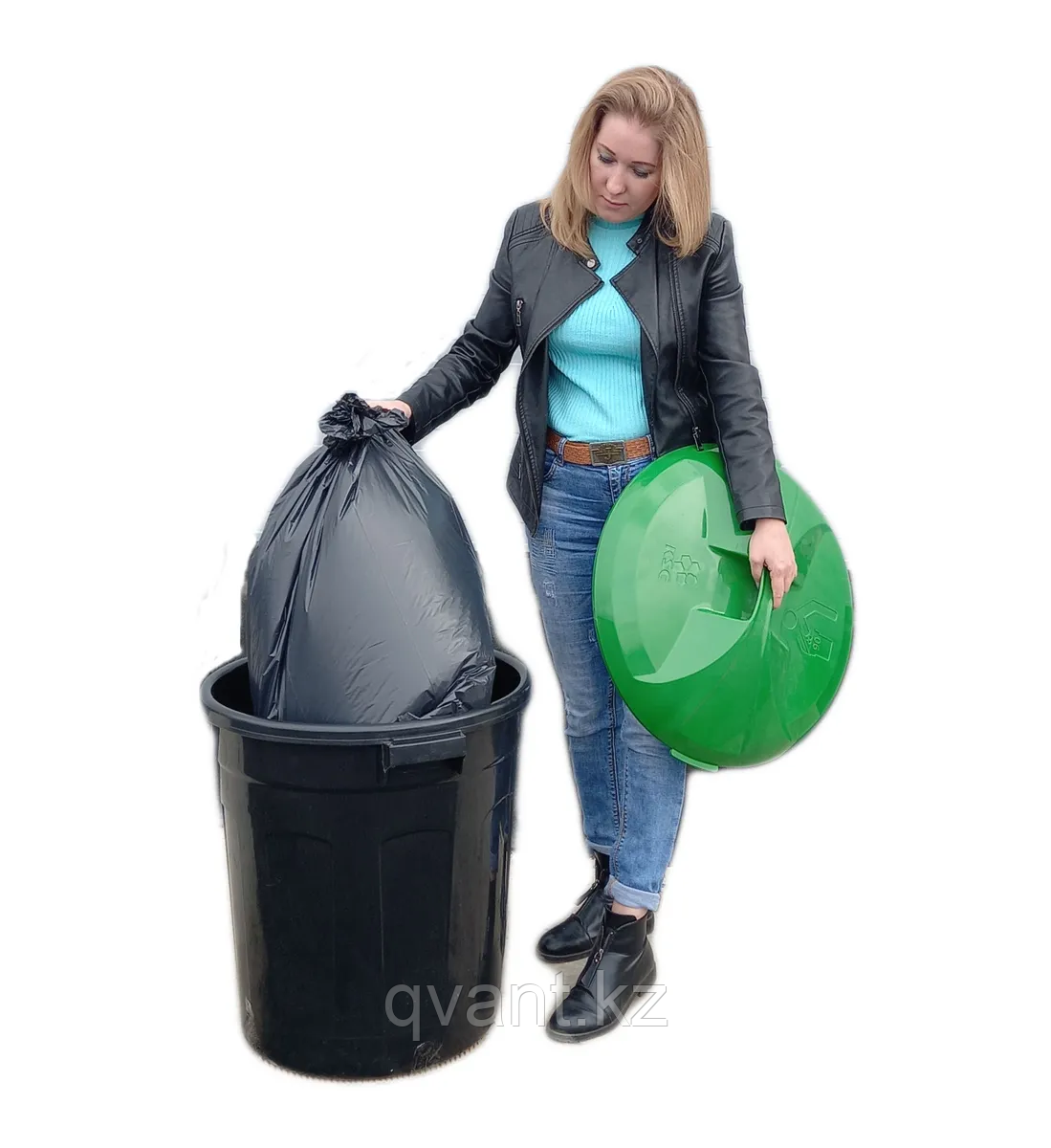 Круглый мусорный бак на 150 литров - фото 6 - id-p100637448