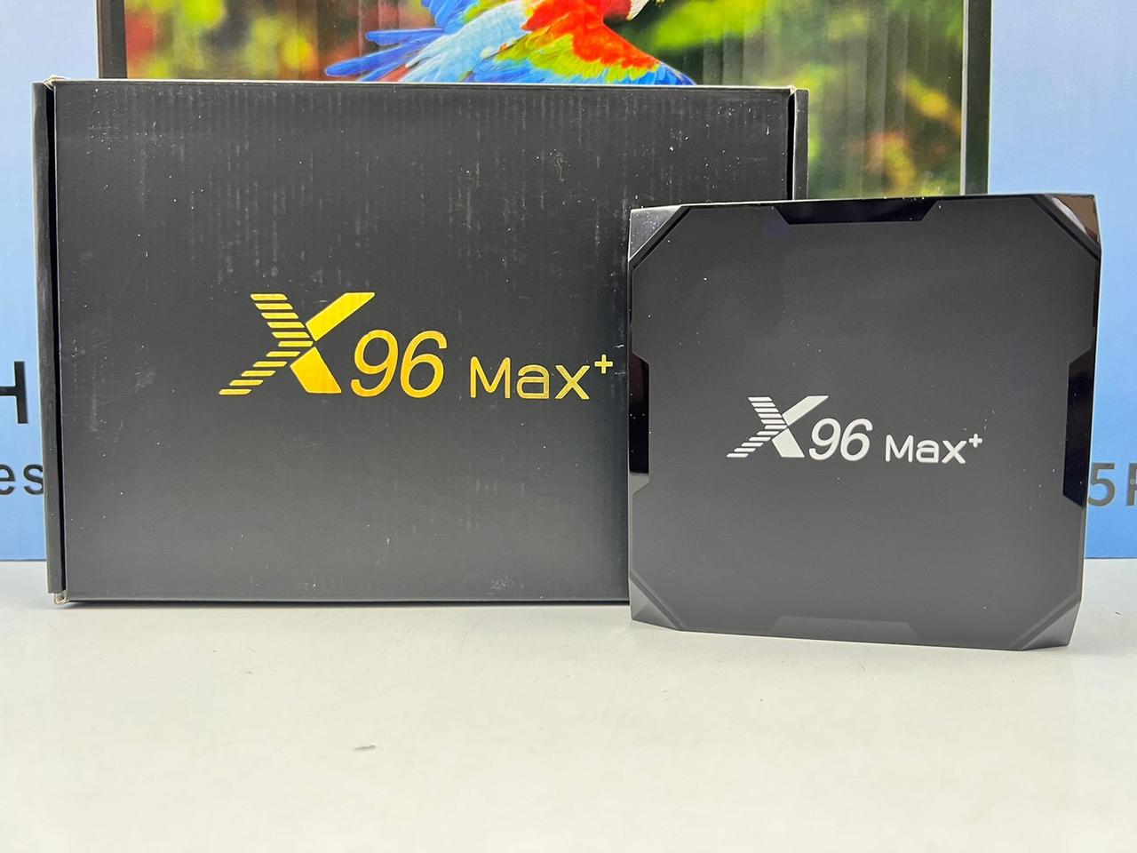 Смарт ТВ приставка X96 Max Plus Пульт ДУ в комплекте 4/32 ГБ Android - фото 1 - id-p100637813