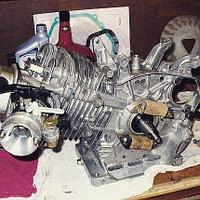 Откапиталеный двигатель бензогенератора