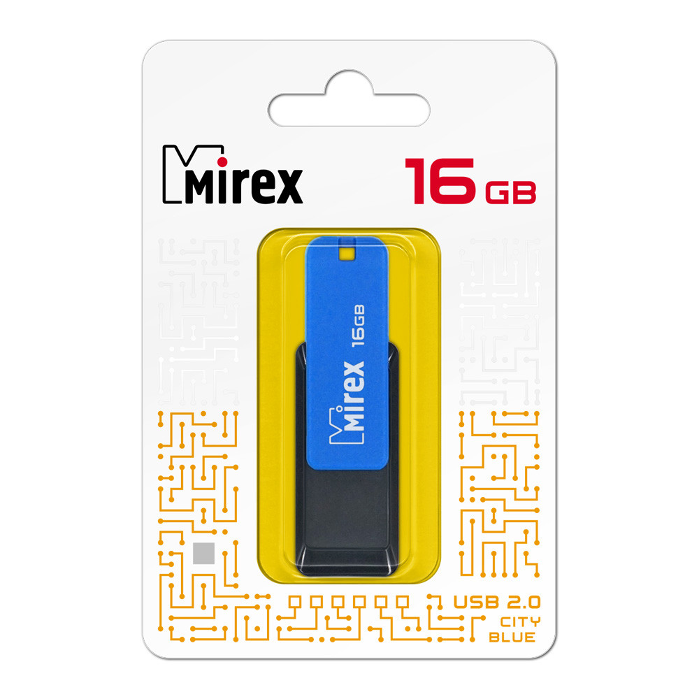 USB флэш-накопитель Mirex CITY YELLOW 16GB - фото 3 - id-p99288814