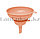 Воронка сливная комбинированная M203 15 см диаметр оранжевая, фото 3