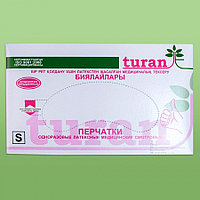 Перчатки смотровые н/стер опудренные латекс "turan" р/р M (№7) / Top Glove SDN. BHD, Малайзия