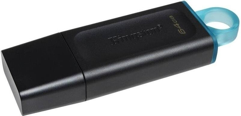USB- Flash Kingston 64Gb DT Exodia, USB 3.2 Gen 1, DTX/64GB, Black/Teal - фото 3 - id-p85959257