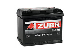 Аккумулятор ZUBR ULTRA 62 (+) (7282)