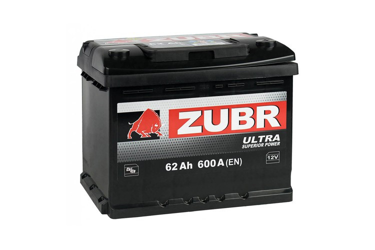 Аккумулятор ZUBR ULTRA 62 (+) (7282) - фото 1 - id-p100650564