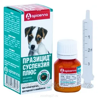 ПРАЗИЦИД для щенков мелких пород против глистов сладкая суспензия, фл. 6мл.