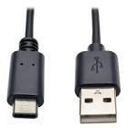 Кабель Vention USB 2,0 A Male to C Male, 5A Cable 0,5м, Black, PVC type, CORBD