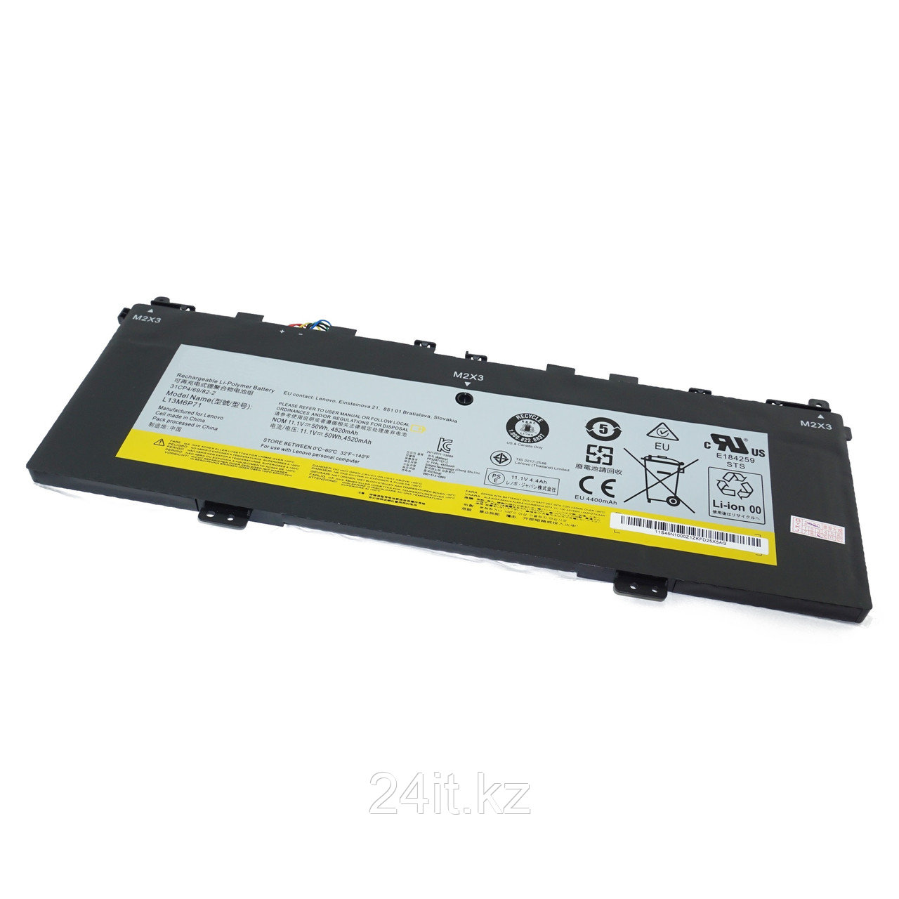 Аккумулятор L13M6P71 для ноутбука Lenovo 11.1V 50Wh 4510mAh Оригинал
