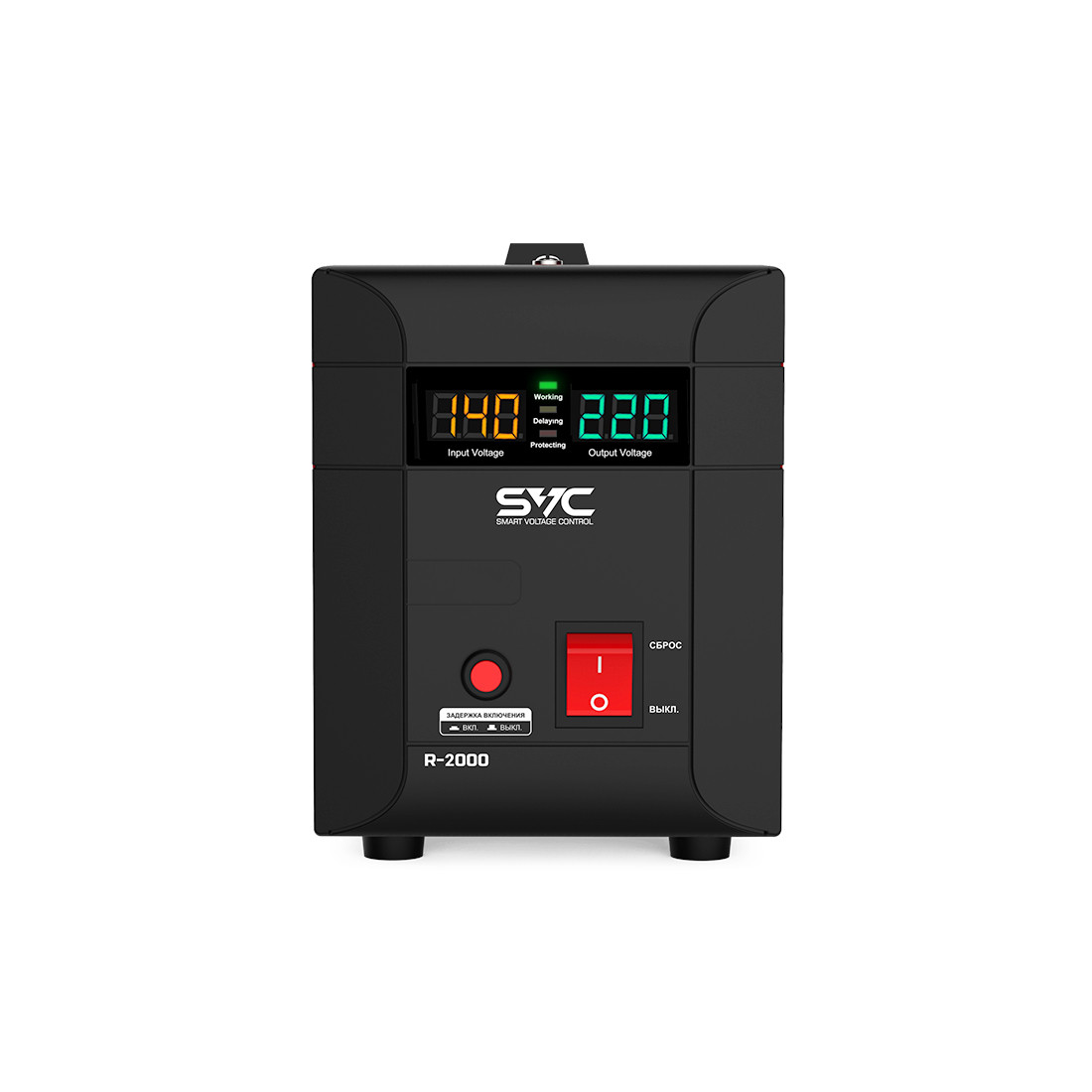 Стабилизатор напряжения однофазный  SVC R-2000 2000ВА/2000Вт
