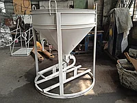 Бадья для бетона туфелька, бадья рюмка, воронка