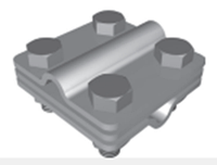 Соединитель L-65 прут-прут с разделительной пластиной 8302419000