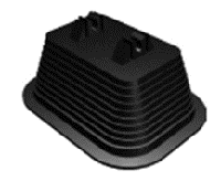 Держатель пластиковый H-65 с бетоном для круглых проводников 3926909709