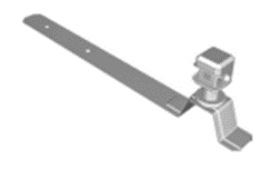 Держатель пластиковый круглого проводника под черепицу 3926909709