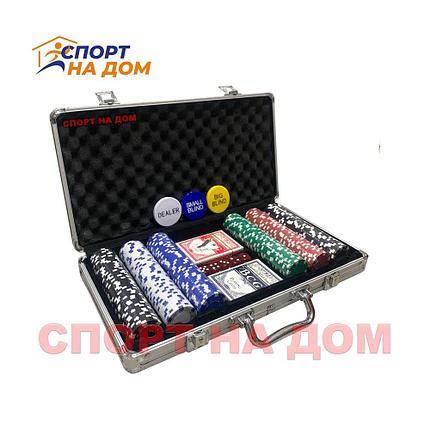 Покерный набор в кейсе 300 фишек, фото 2