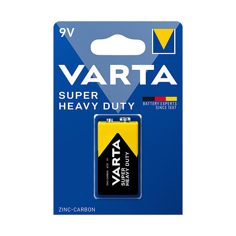 Батарейка VARTA Superlife (Super Heavy Duty) E-Block 9V - 6F22P 1 шт. в блистере, фото 2