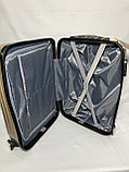 Средний пластиковый дорожный чемодан на 4-х колесах" Longstar". Высота 64 см, ширина 41 см, глубина 26 см., фото 6