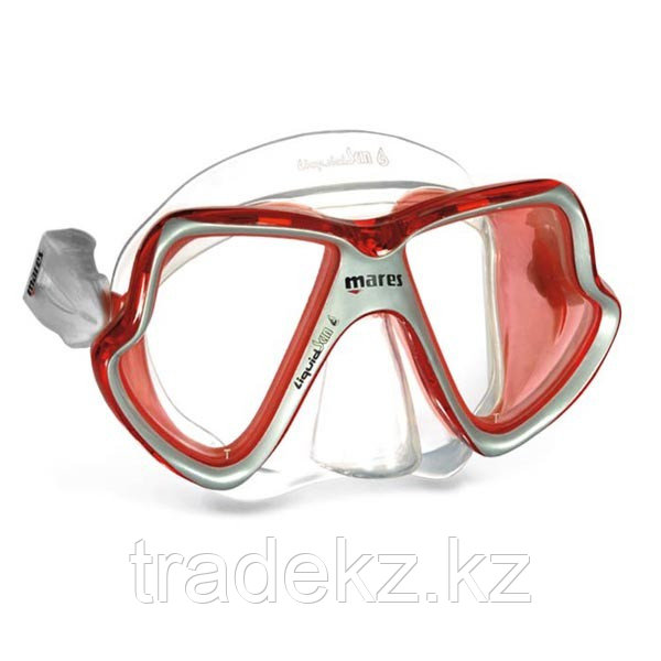 Маска для подводного плавания MARES X-VISION-MID-LIQUIDSKIN CLEAR/RED/RED - фото 1 - id-p100669967