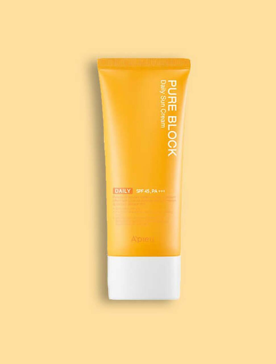 Солнцезащитный крем для лица A'Pieu Pure Block Daily Sun Cream SPF45 PA+++