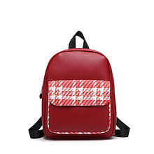 Модный Женский рюкзак среднего размера Многофункциональный ранец double shoulder bag Цвет Красный
