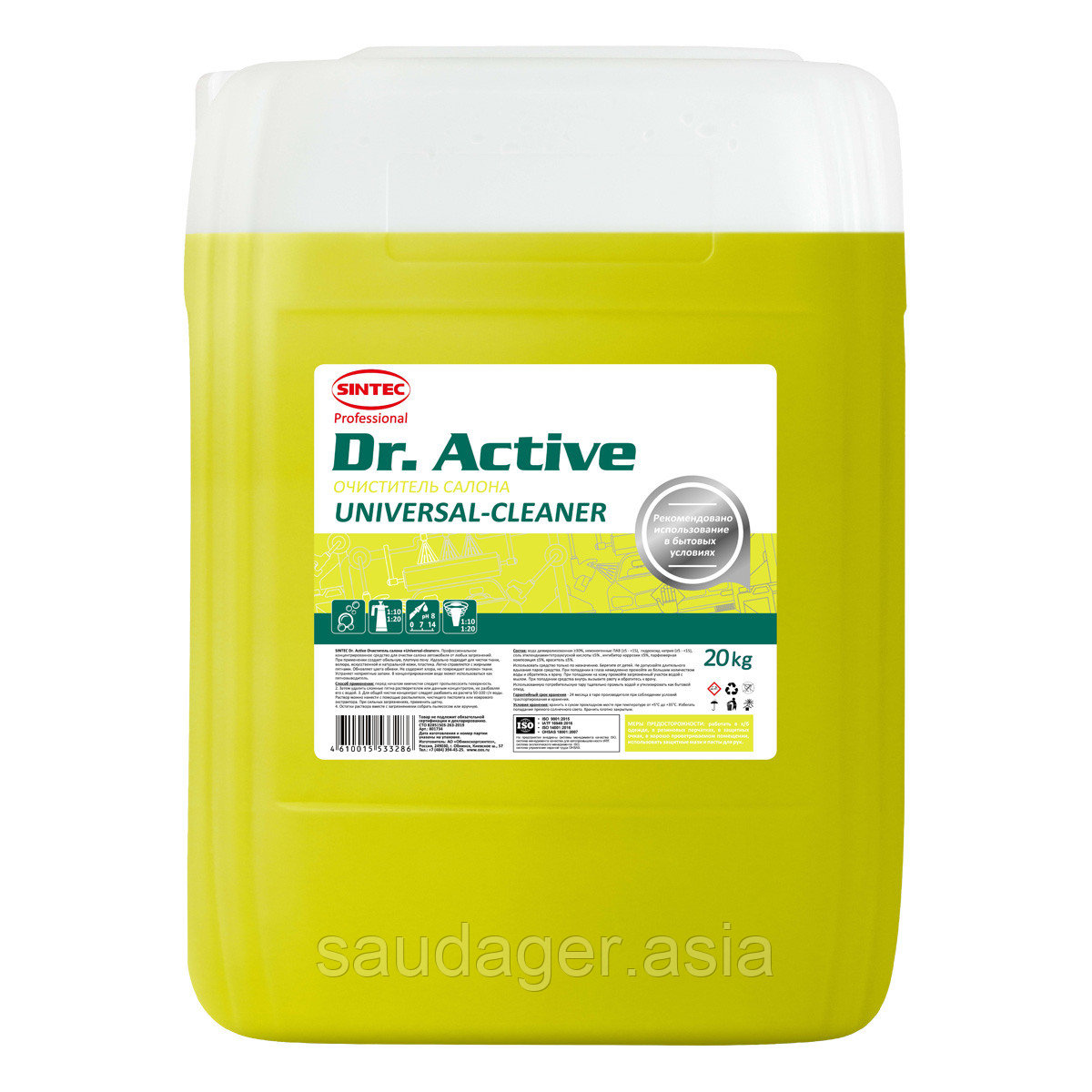 Sintec Dr. Active Очиститель салона "Universal cleaner" (20 кг)