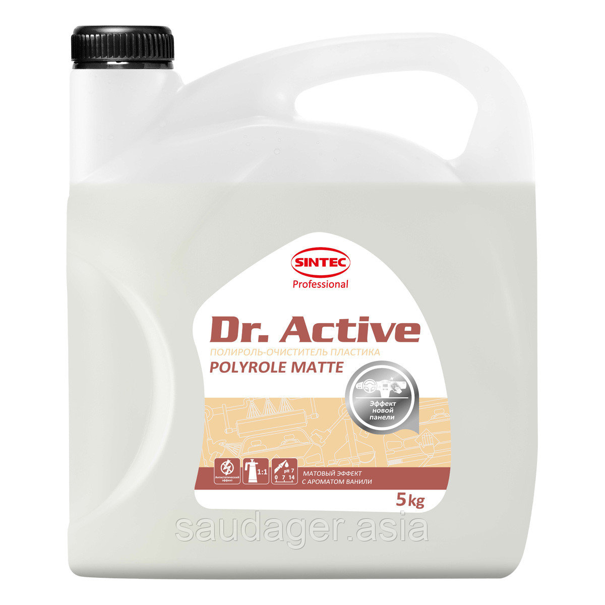 Sintec Dr. Active Полироль-очиститель пластика "Polyrole Matte" ваниль (5 кг)