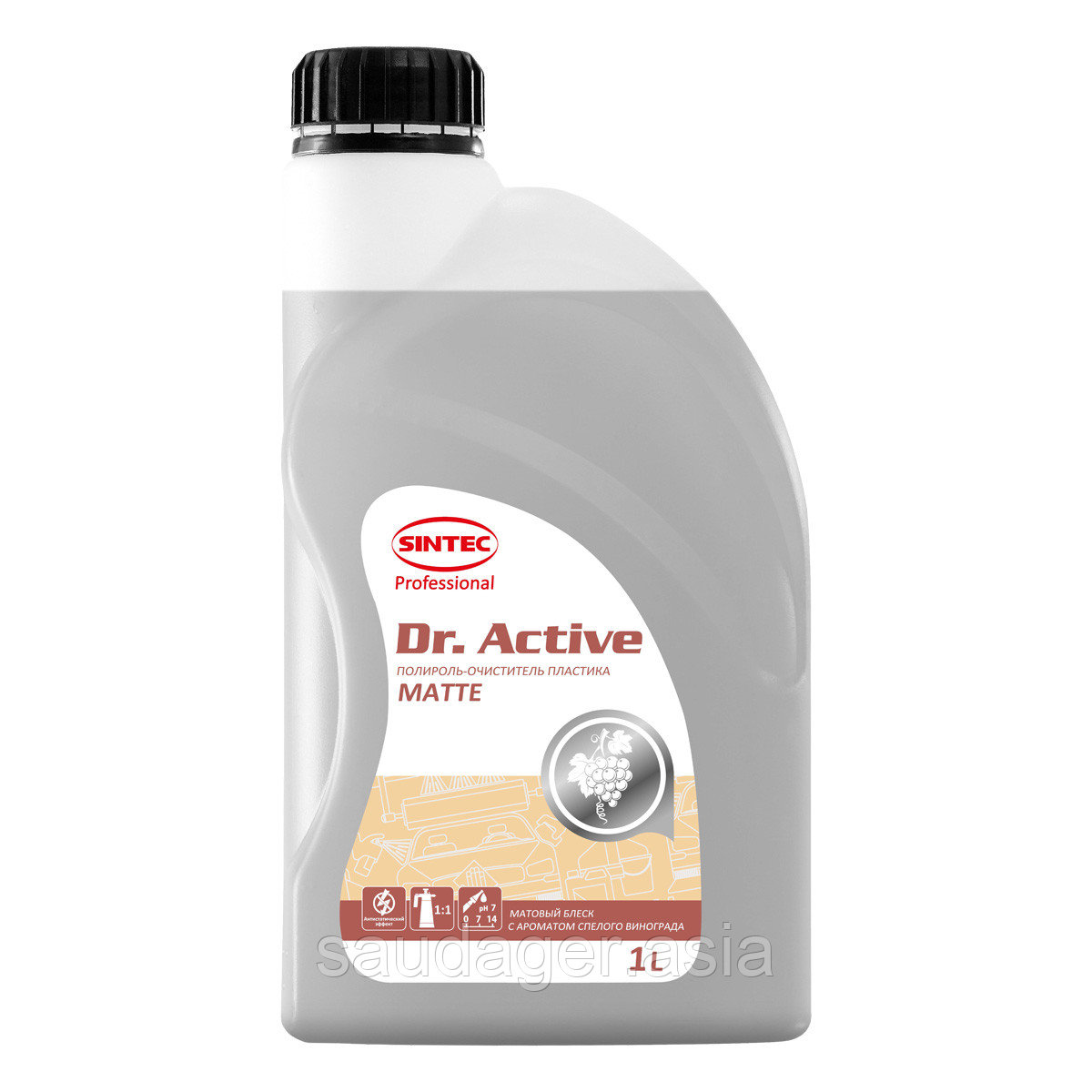 Sintec Dr. Active Полироль-очиститель пластика "Polyrole Matte" матовый блеск виноград  (1 кг)
