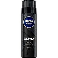 Пена для бритья Nivea Men Ultra с активным углем, 200мл