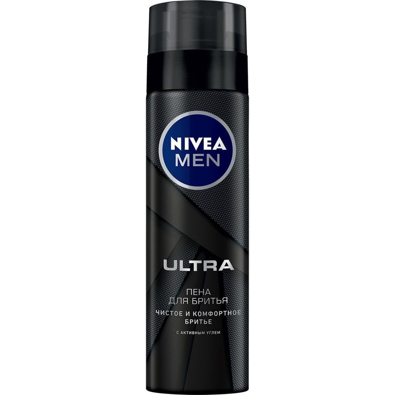 Пена для бритья Nivea Men Ultra с активным углем, 200мл - фото 1 - id-p100673401
