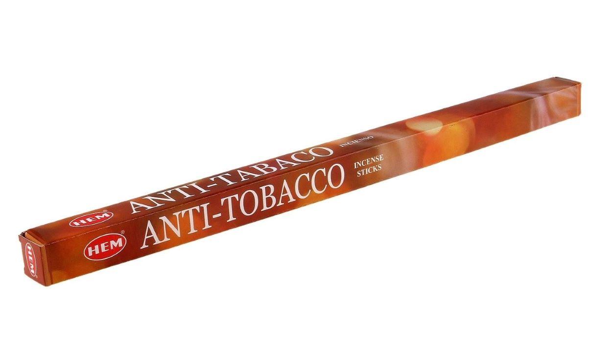 Благовония HEM Антитабак (Antitobacco) аромапалочки, упаковка четырехгранник